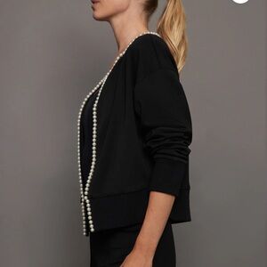 Carbon 38 Pearl Cardigan Sweater